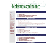 Tablet Screenshot of biblestudiesonline.info